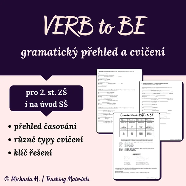 Verb to BE - sloveso být