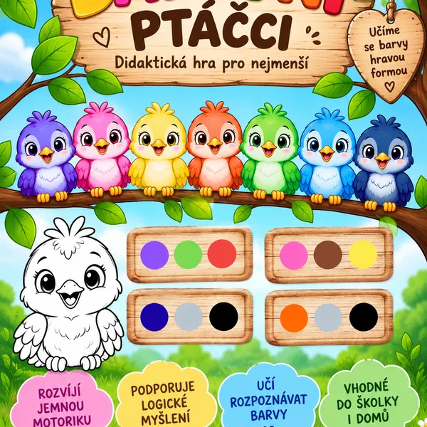 💚♥️BAREVNÍ PTÁČCI💛🩵
