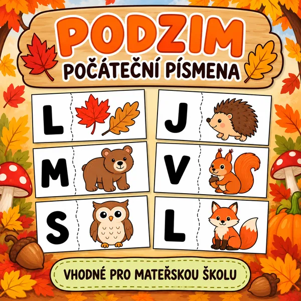 Podzim - počáteční písmena