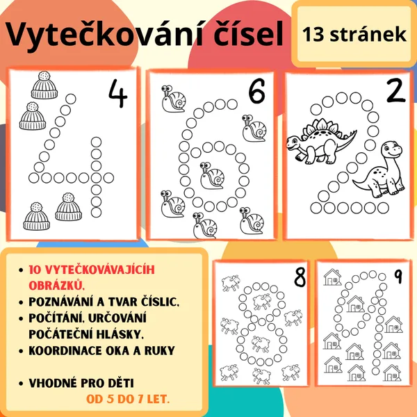 Vytečkování čísel 0 - 9