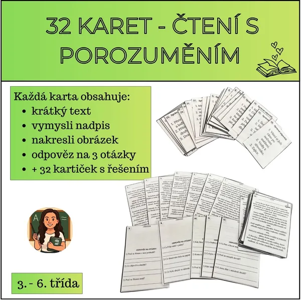 32 karet - čtení s porozuměním