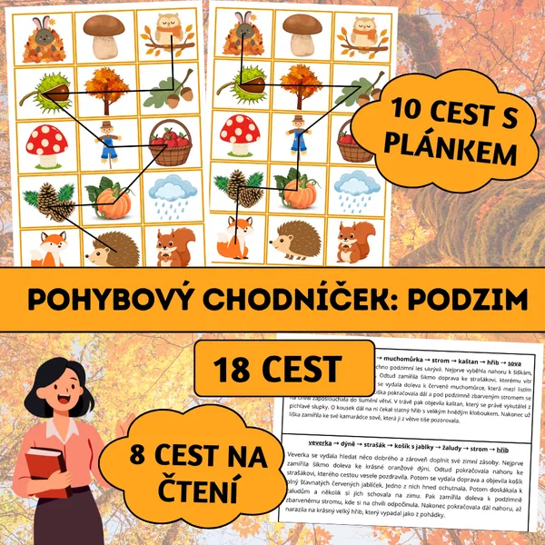 Pohybový chodníček: Podzim