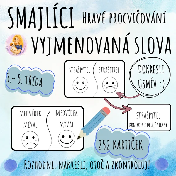 SMAJLÍCI -  Hravé procvičování - Vyjmenovaná slova