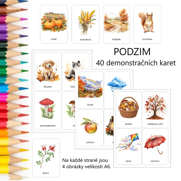 PODZIM - 40 demonstračních karet