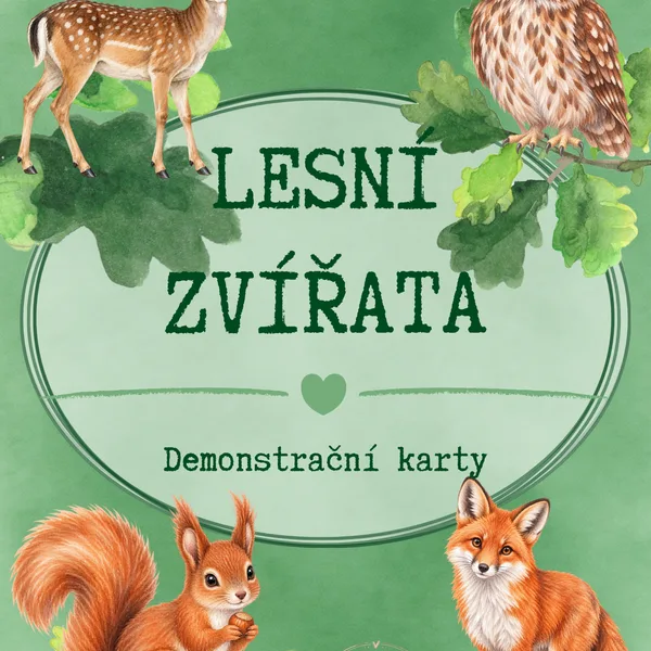 Lesní zvířata - demonstrační karty