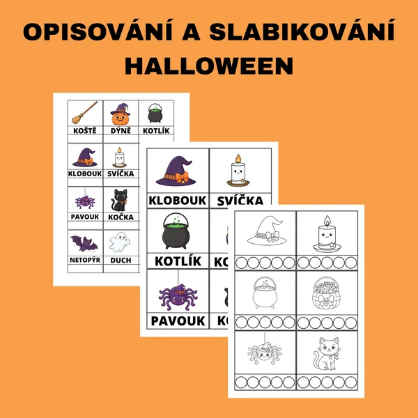 Opisování a slabikování Halloween