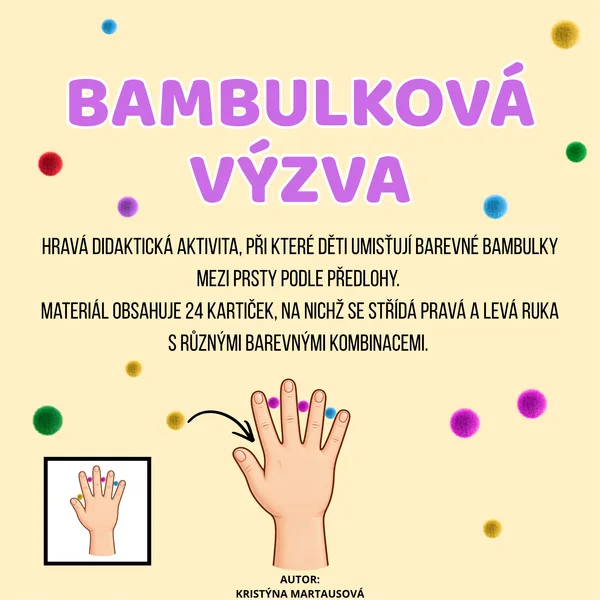 Bambulková výzva pro šikovné prstíky - Skládání podle předlohy 🌈