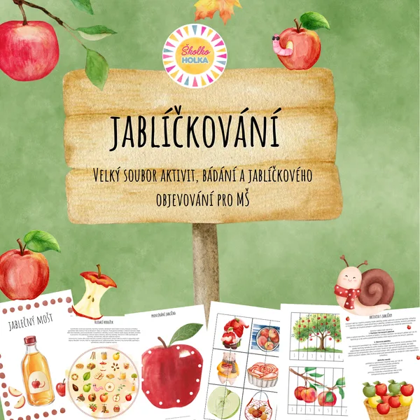 Jablíčkování - Velký soubor aktivit, bádání a objevování pro MŠ