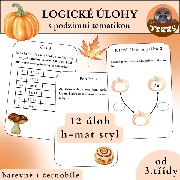 logické úlohy s podzimní tematikou