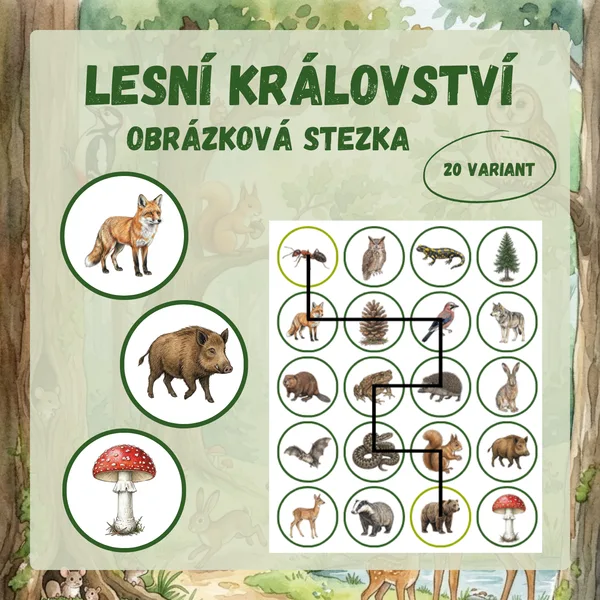 Lesní království – obrázková stezka (hra)