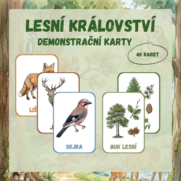 Lesní království – demonstrační karty