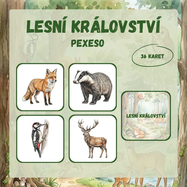 Lesní království – pexeso