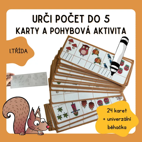 Urči počet do 5 - podzim