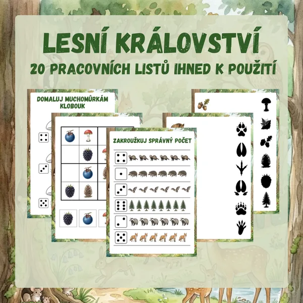 Lesní království – pracovní listy