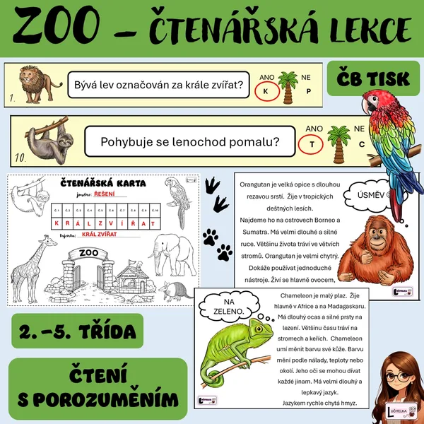 Čtenářská lekce - ZOO