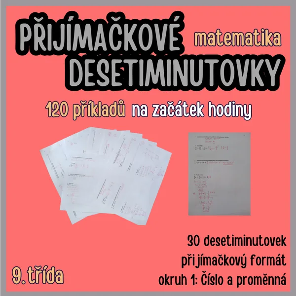 Přijímačkové desetiminutovky M