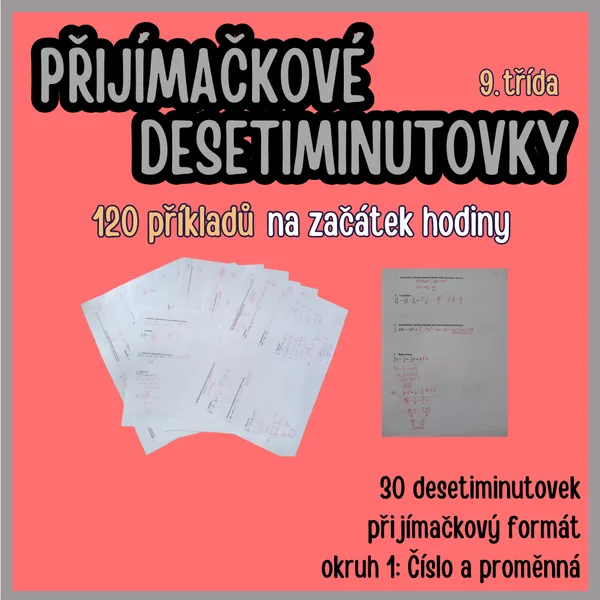 Přijímačkové desetiminutovky M