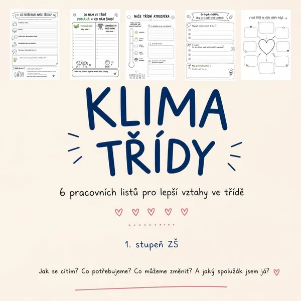 KLIMA TŘÍDY – 6 pracovních listů pro lepší vztahy