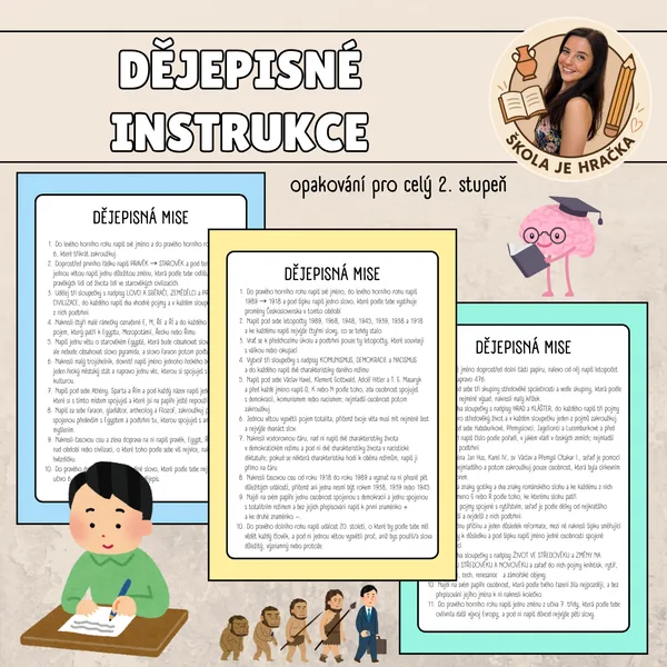 Dějepisná mise - porozumění instrukcím