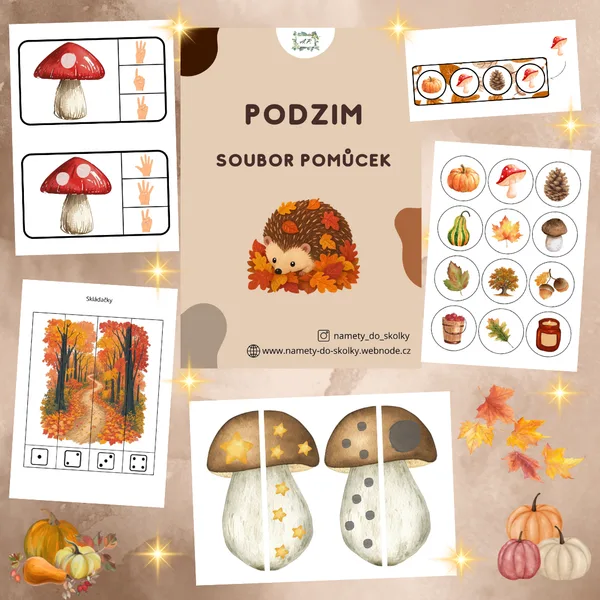 Podzim - Soubor pomůcek