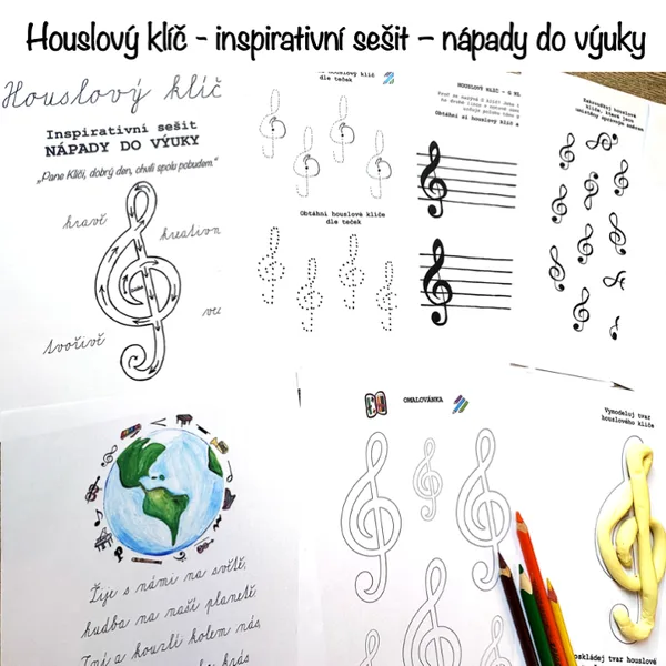Houslový klíč - inspirativní sešit - nápady do výuky