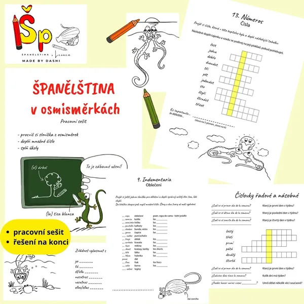 Španělština v osmisměrkách - pracovní sešit