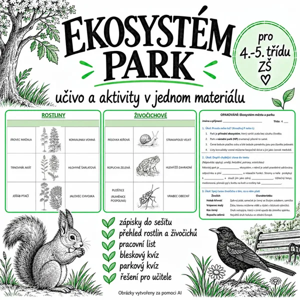 EKOSYSTÉM PARK - výukový materiál pro 4. - 5. ročník