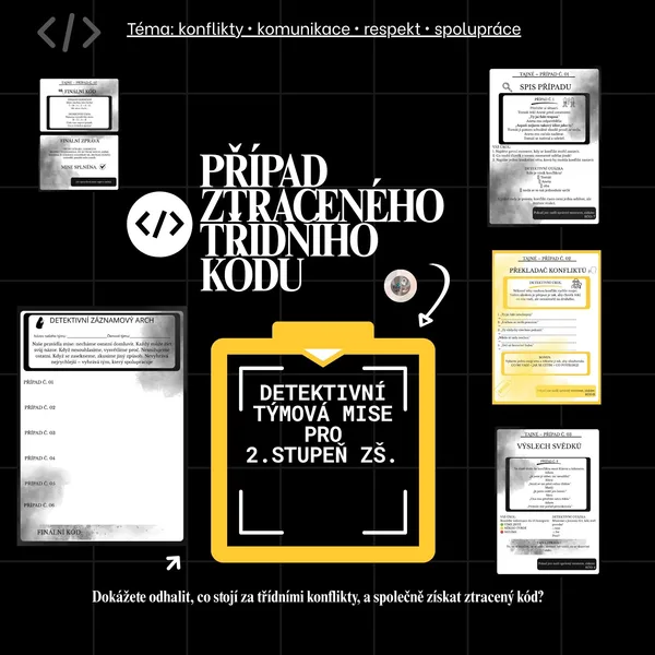 PŘÍPAD ZTRACENÉHO TŘÍDNÍHO KÓDU - detektivní únikovka