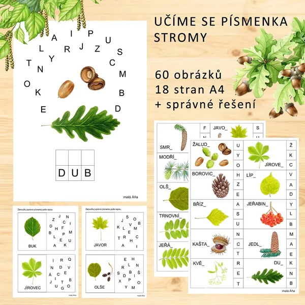 UČÍME SE PÍSMENKA - STROMY