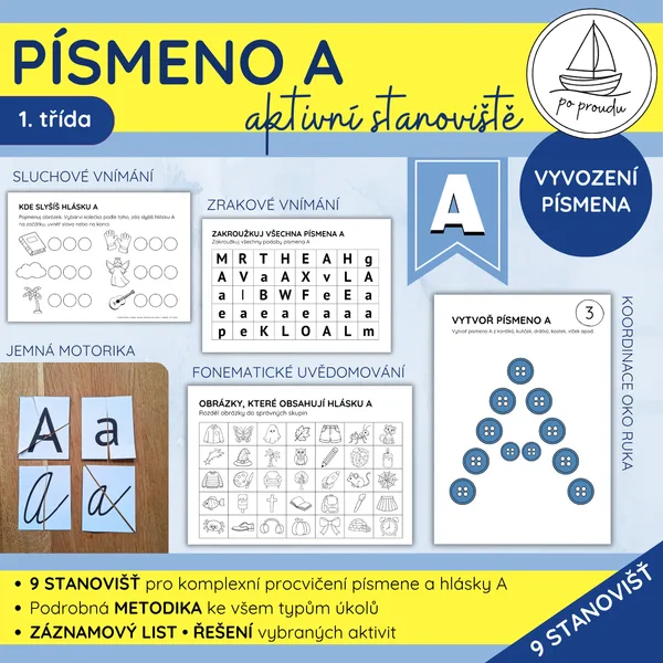 Písmeno A | 9 aktivních stanovišť