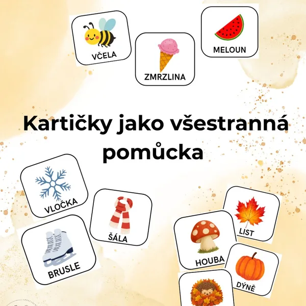 Kartičky - roční období