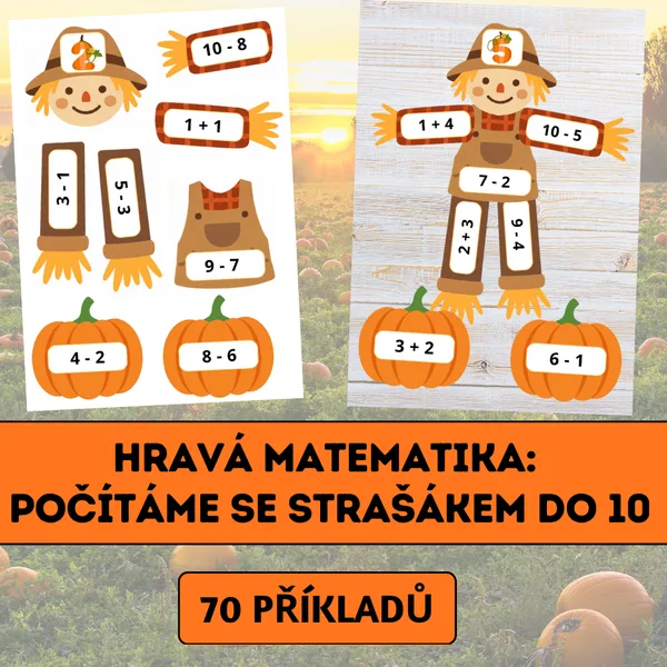 Hravá matematika: Počítáme se strašákem do 10