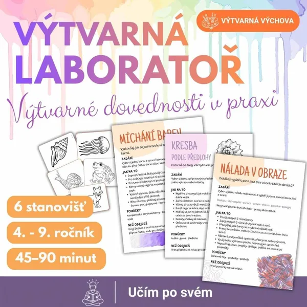 Výtvarná laboratoř - 6 stanovišť pro výtvarnou výchovu