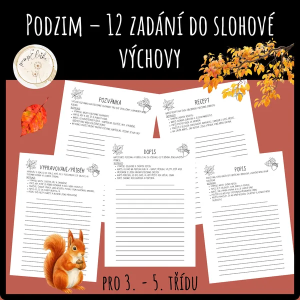 Podzim – 12 zadání do slohové výchovy