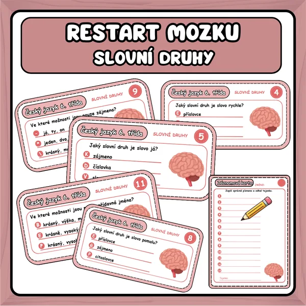 Restart mozku - slovní druhy