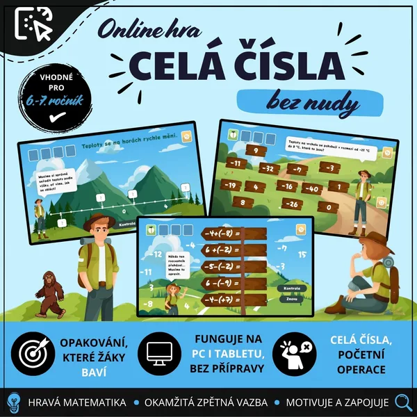 Online hra - Celá čísla