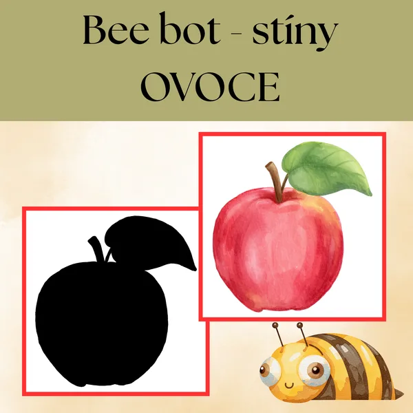 Bee bot - stíny ovoce