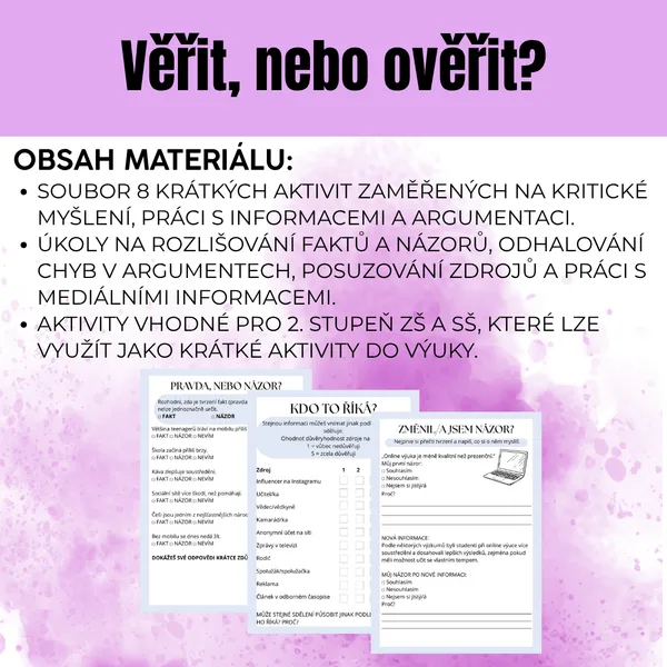 Věřit, nebo ověřit?