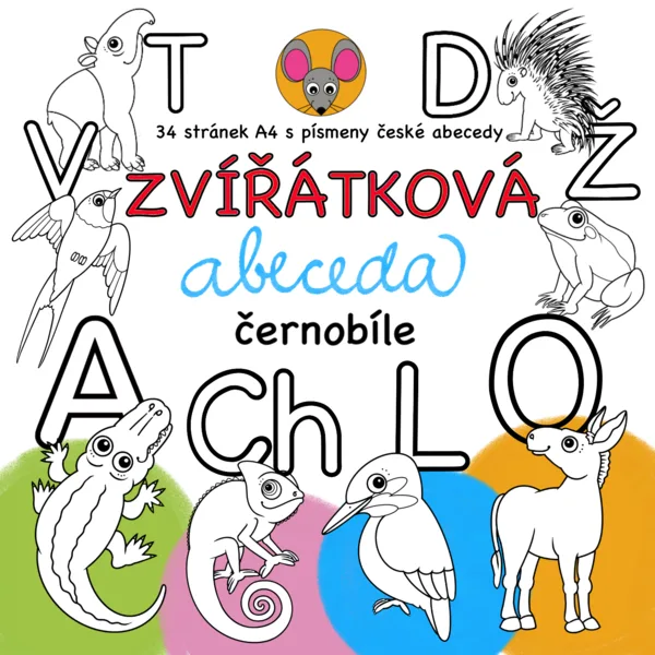 ZVÍŘÁTKOVÁ ABECEDA - černobíle
