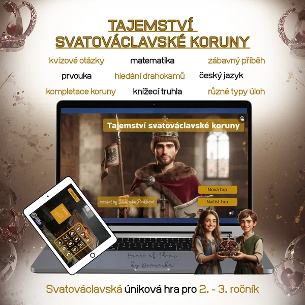 Tajemství svatováclavské koruny - úniková hra svatý Václav