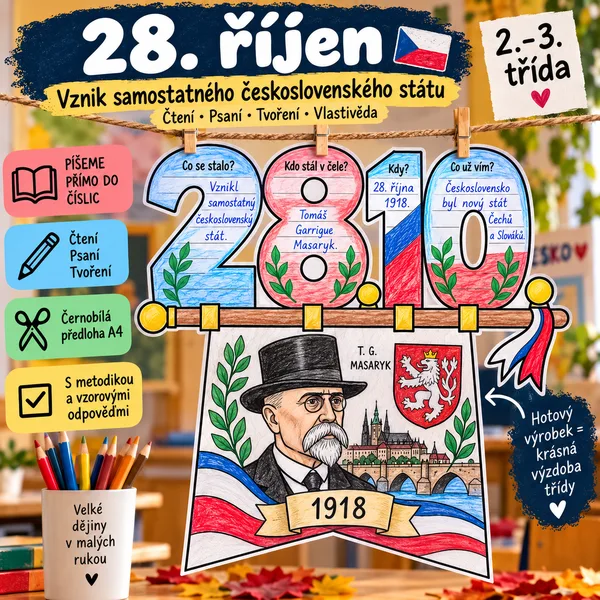 Čtení a tvoření do číslic - 28. říjen