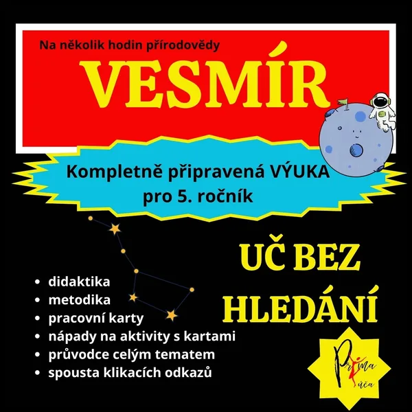 Vesmír – kompletní materiál na celý tematický celek