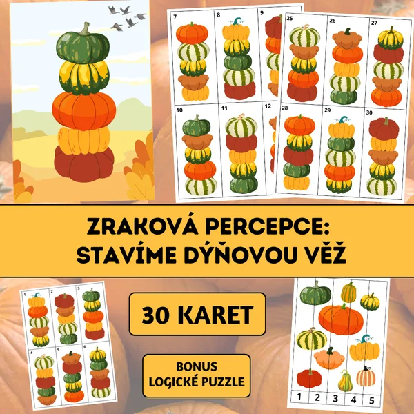 Zraková percepce: Stavíme dýňovou věž