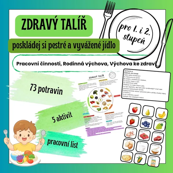 ZDRAVÝ TALÍŘ – aktivity o výživě a vyváženém jídle