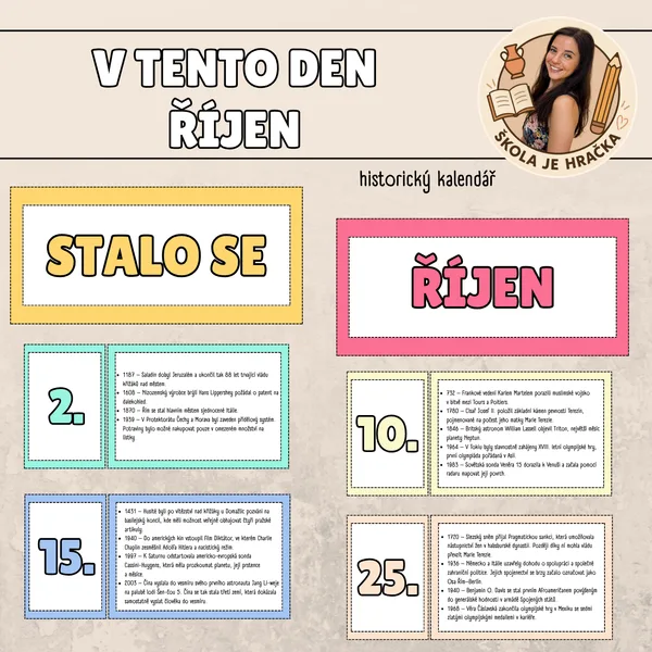Stalo se v tento den - historický kalendář - říjen