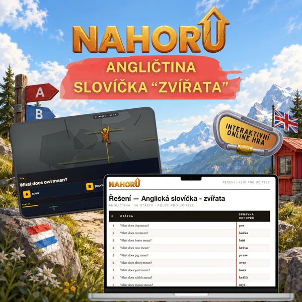 Anglická slovíčka - zvířata