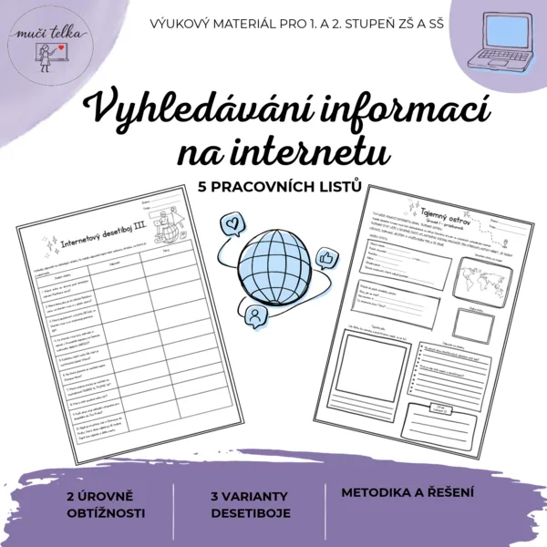 Vyhledávání informací na internetu – informatika pro 1. i 2. stupeň ZŠ