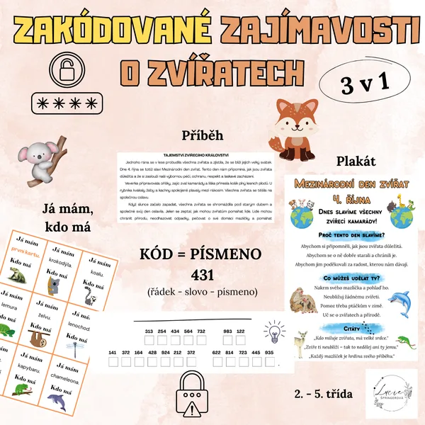 ZAKÓDOVANÉ ZAJÍMAVOSTI O ZVÍŘATECH