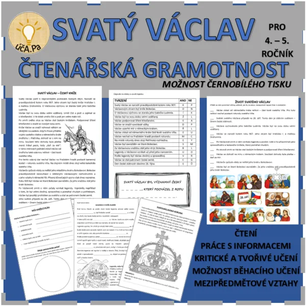 SVATÝ VÁCLAV - ČTENÁŘSKÁ GRAMOTNOST