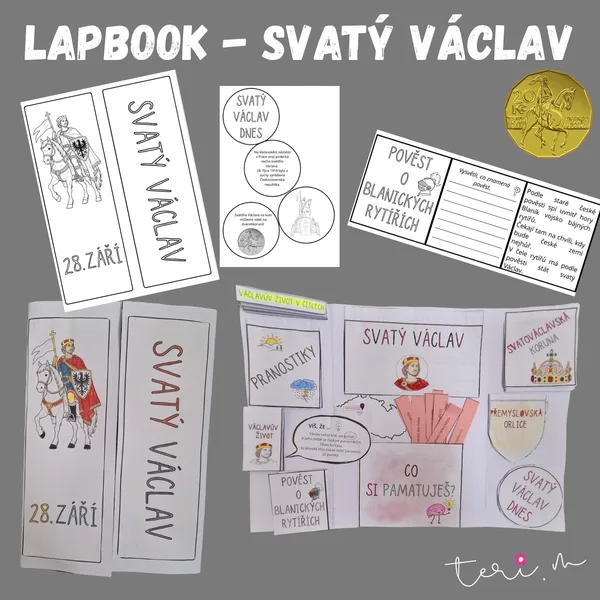LAPBOOK - SVATÝ VÁCLAV